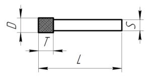 Головка шлифовальная CBN (BGP-20,0-10-10-100-B181GAL) ДИПАР